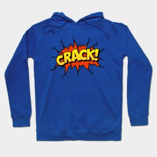 Crack! Comic Book Text Hoodie